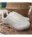 Zapatilla Suela Corazones Con Camara De Aire Blanco  36-41
