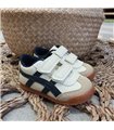 Zapatillas Niño Rallas Laterales Blanditas Marino 21-30