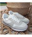 Zapatilla Estilo Bimba  Gris Con Suela De Gel 36-41
