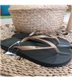 Sandalias Ipanema Anatomica Tan Fem Mujer Bc706 Black/Gold   Del 35-42