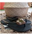 Sandalias Ipanema Maxi Fashion Iv Fem Mujer Bc684 Black/Bronze   Del 35-42