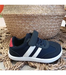 Zapatilla Barefoot Rallas Laterales  Marino 24-35