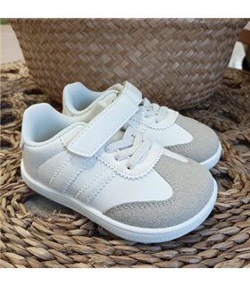 Zapatilla Barefoot Rallas Laterales  Blanco 24-29