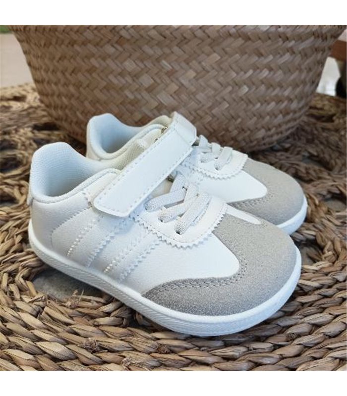 Zapatilla Barefoot Rallas Laterales  Blanco 24-29