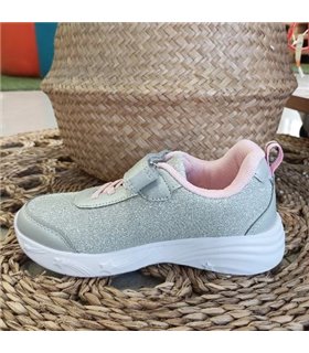 Zapatilla Estrella Brillos  Plata 30-35