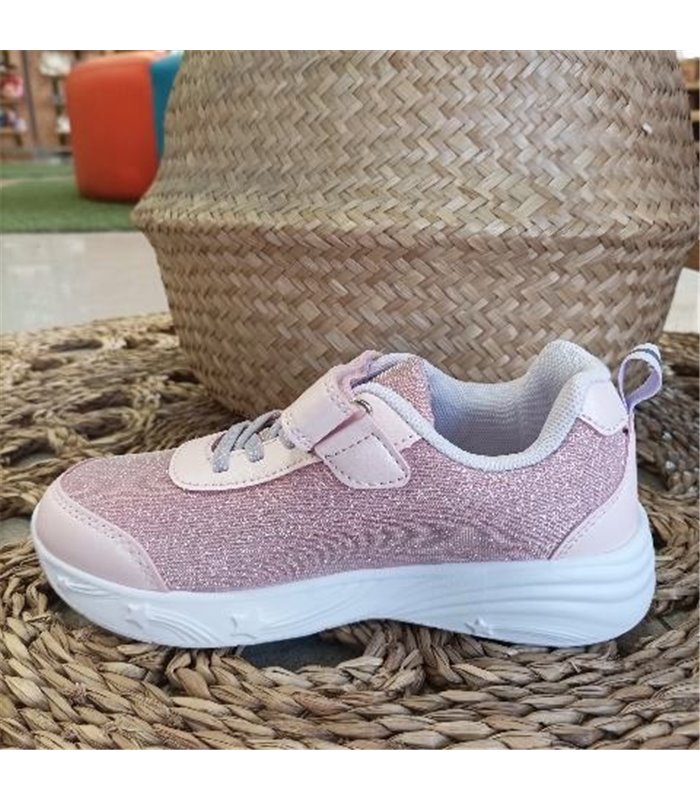 Zapatilla Estrella Brillos  Rosa 30-35