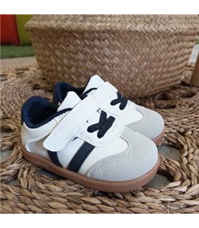 Zapatilla Blandita Suela Marron  Marino 18-24