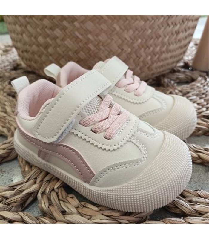 Zapatilla Primeros Pasos Puntera Reforzada  Rosa 19-25