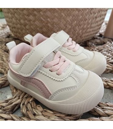 Zapatilla Primeros Pasos Puntera Reforzada  Rosa 19-25