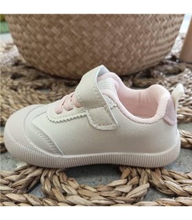 Zapatilla Primeros Pasos Puntera Reforzada  Rosa 19-25
