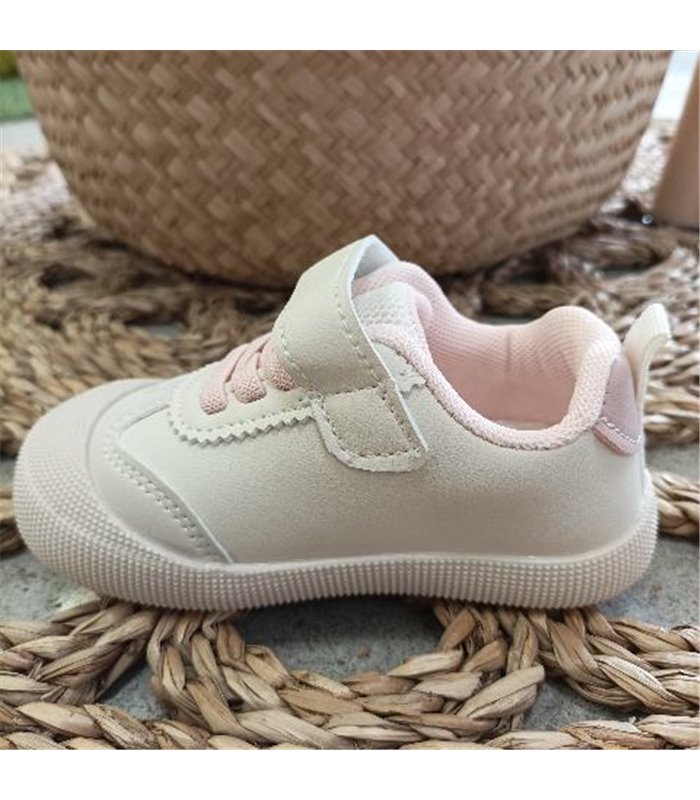 Zapatilla Primeros Pasos Puntera Reforzada  Rosa 19-25