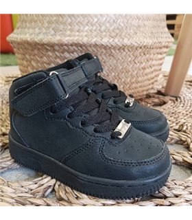 Zapatillas Material Estilo Air Bota  Negro 25-36