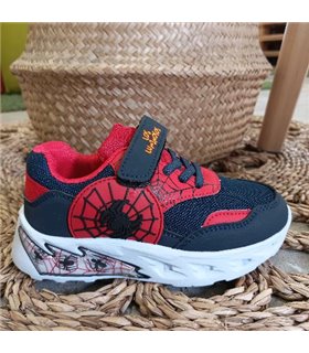 Zapatillas Luces Telaraña  Marino 25-32