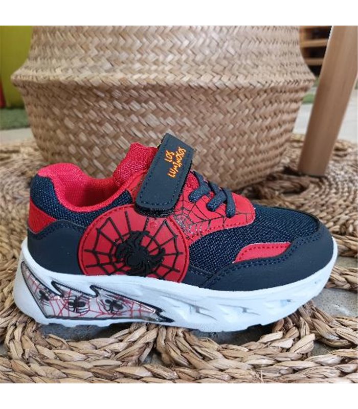 Zapatillas Luces Telaraña  Marino 25-32