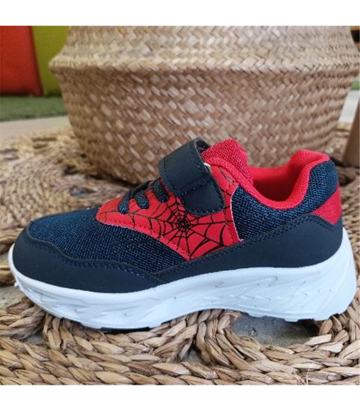 Zapatillas Luces Telaraña  Marino 25-32