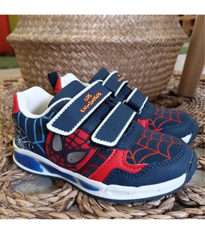 Zapatillas Luces Ojos Telaraña  Marino 25-32