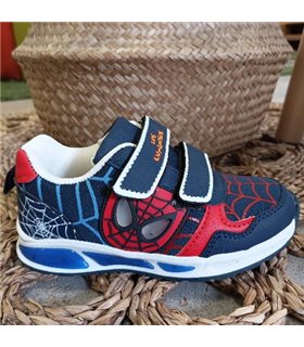 Zapatillas Luces Ojos Telaraña  Marino 25-32