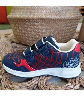 Zapatillas Luces Ojos Telaraña  Marino 25-32