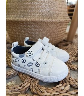 Zapatilla Material Balones   Marino 18-26