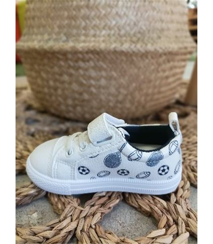 Zapatilla Material Balones   Marino 18-26