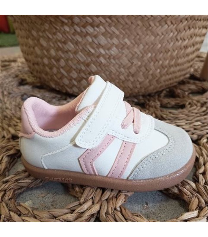 Zapatilla Blandita Suela Marron  Rosa 18-24