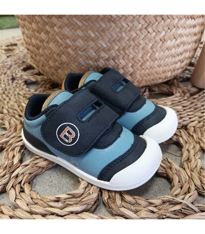 Zapatillas Respetuosas Velcro Ancho B  Marino 19-25