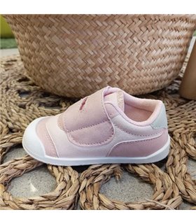 Zapatillas Respetuosas Velcro Ancho B  Rosa 19-25