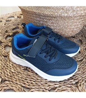 Zapatilla Tela Transpirable  Marino 25-36