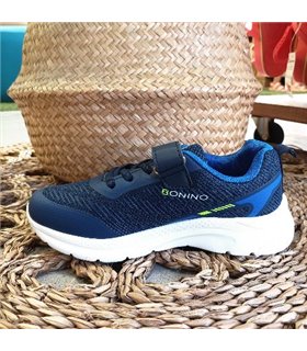 Zapatilla Tela Transpirable  Marino 25-36