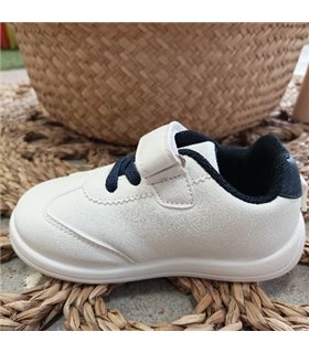 Zapatilla Respetuosa Rallas Laterales  Blanco 18-27