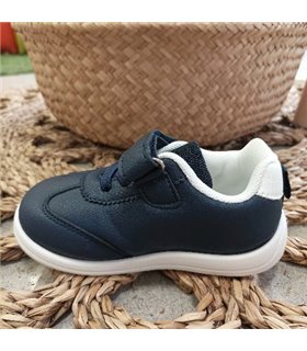 Zapatilla Respetuosa Rallas Laterales  Marino 18-27